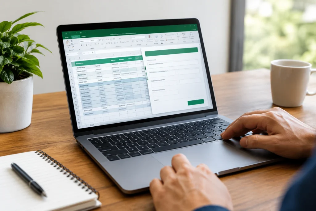 Como criar formulários no Excel