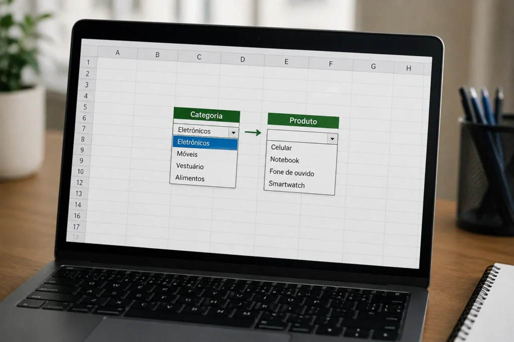Como criar listas dependentes no Excel sem digitar opções toda vez