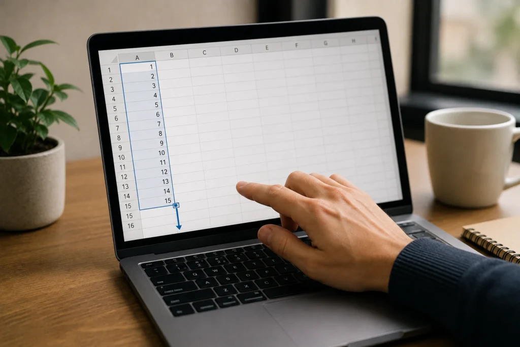 Como fazer o Excel preencher sequências sem digitar célula por célula
