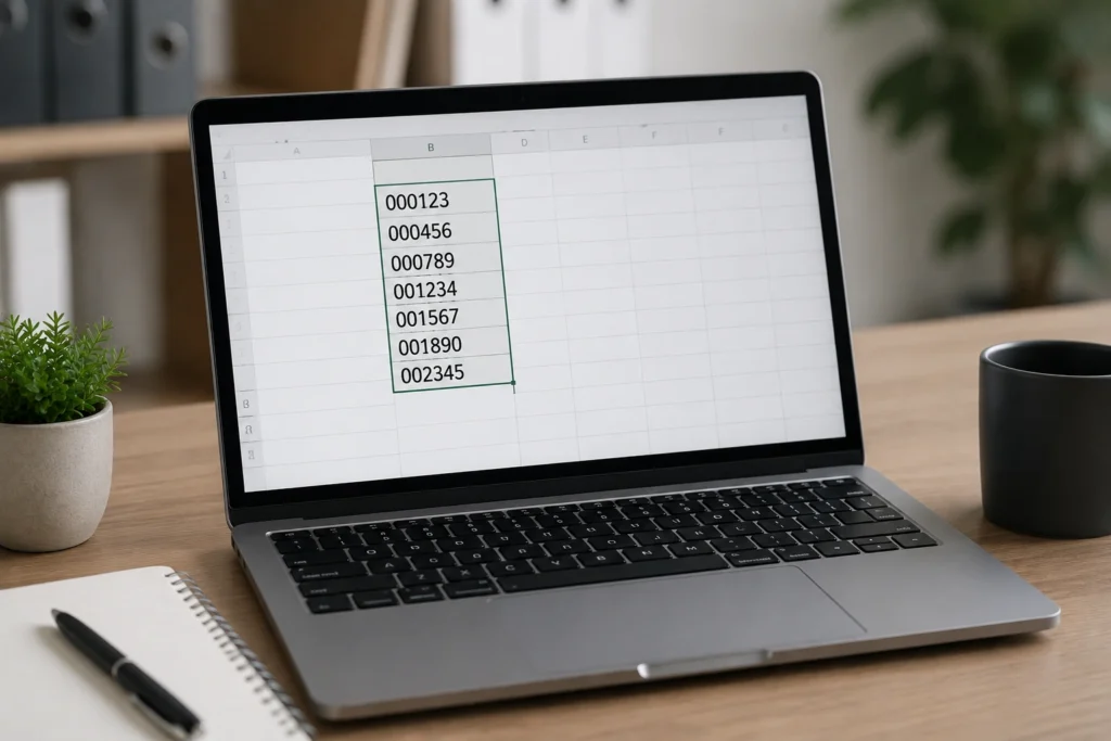 Como mostrar zeros à esquerda no Excel sem transformar tudo em texto
