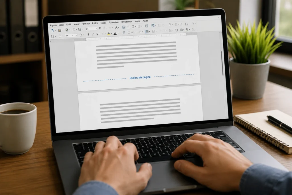 Writer: como controlar quebras de página sem encher o documento de linhas vazias