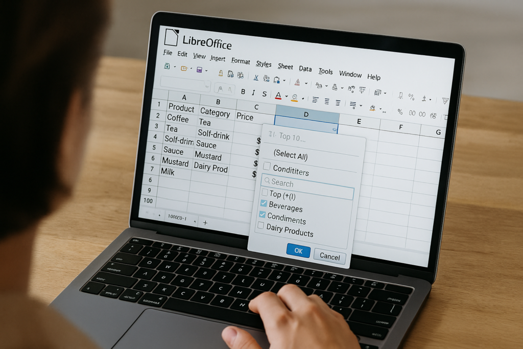 Calc com filtros: como configurar e usar no LibreOffice